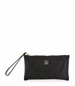 TOM FORD All-Over Logo Flat Travel Pouch U9000 Pouches