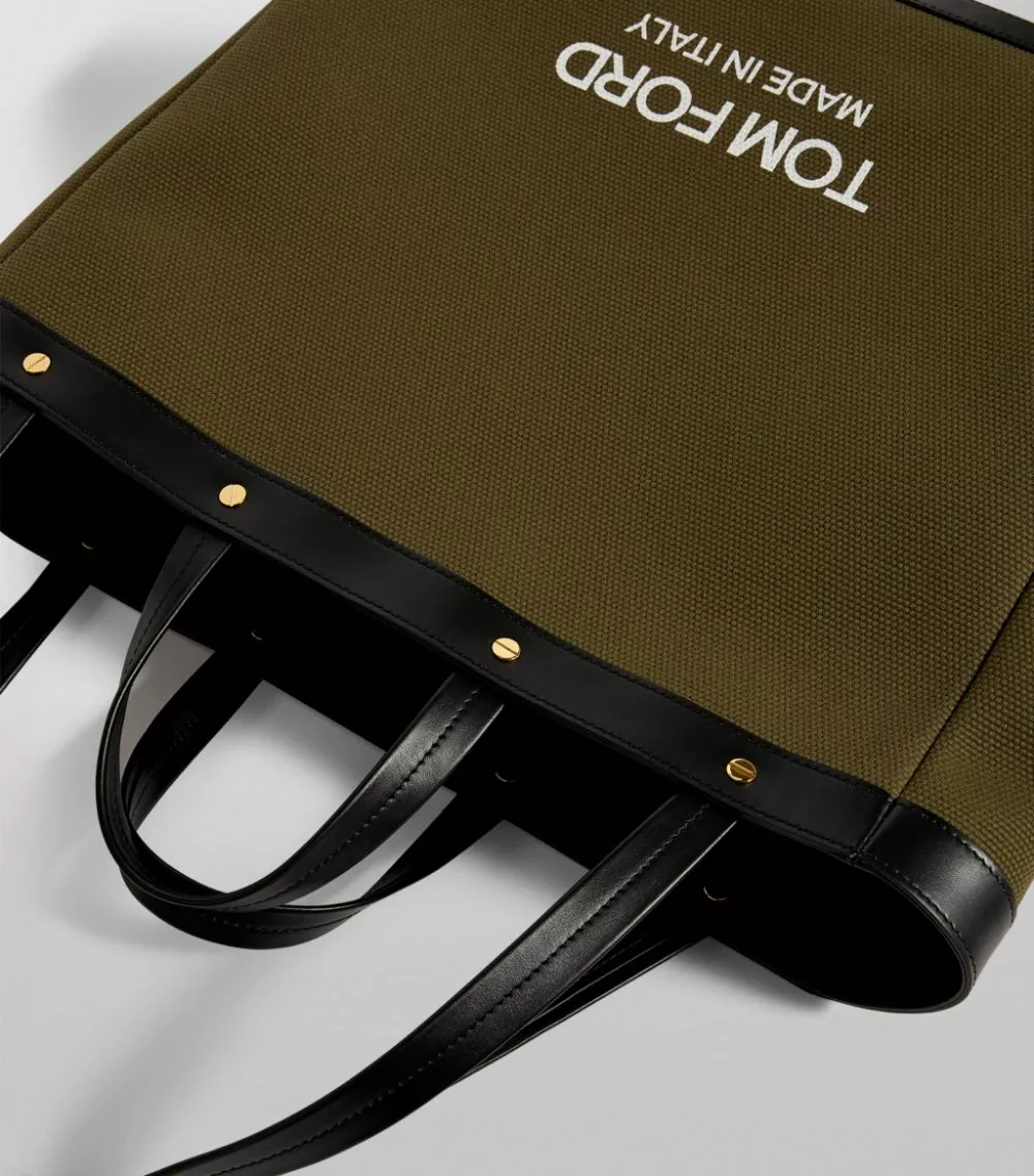 TOM FORD Canvas T Screw Tote Bag C4101 Top Handle Bags 6 TOM FORD Canvas T Screw Tote Bag C4101 Top Handle Bags - Image 6