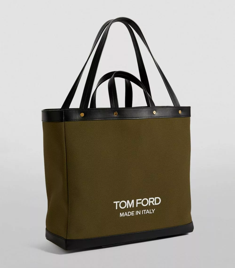 TOM FORD Canvas T Screw Tote Bag C4101 Top Handle Bags 2 TOM FORD Canvas T Screw Tote Bag C4101 Top Handle Bags - Image 2