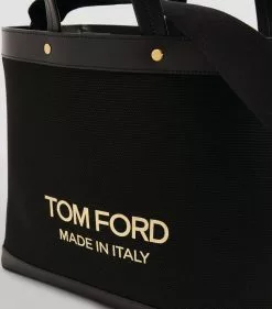 TOM FORD Canvas T Screw Tote Bag C9203 Tote Bags -TOM FORD Shop tom ford canvas t screw tote bag 17291746 35344581 1000