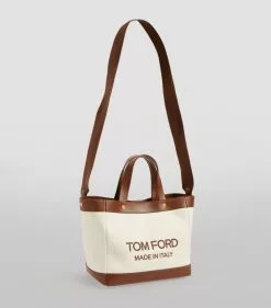 TOM FORD Canvas T Screw Tote Bag C7713 Tote Bags -TOM FORD Shop tom ford canvas t screw tote bag 17291747 35344561 1000