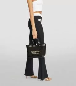 TOM FORD Canvas T Screw Tote Bag C9203 Tote Bags -TOM FORD Shop tom ford canvas t screw tote bag 17292634 35343722 1000