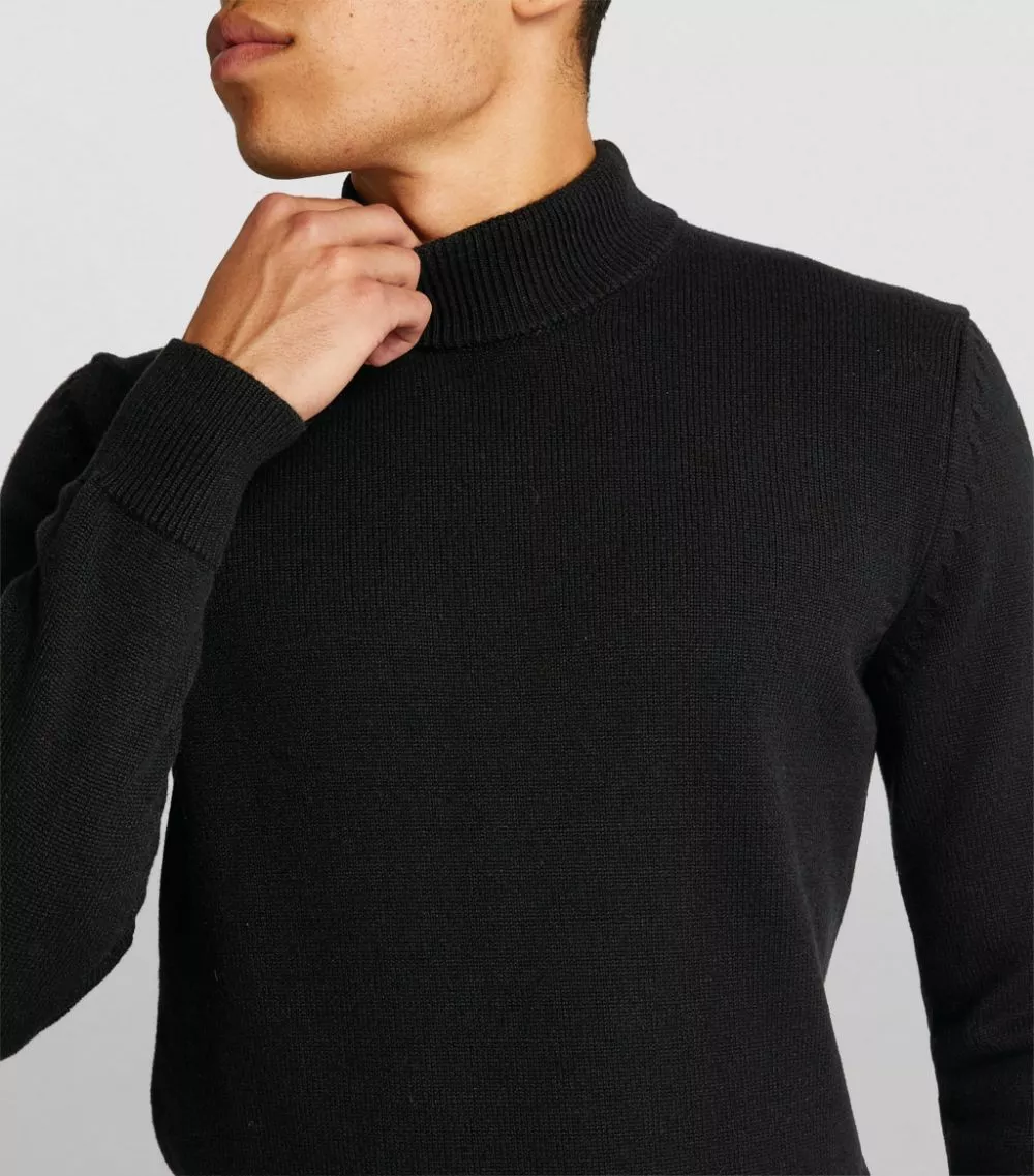 TOM FORD Cashmere Rollneck Sweater 001 BLK SLD Jumpers 6 TOM FORD Cashmere Rollneck Sweater 001 BLK SLD Jumpers - Image 6