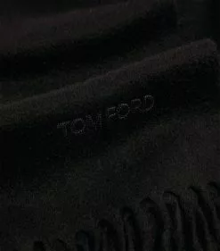 TOM FORD Cashmere Scarf 001 BLK SLD Scarves 5 TOM FORD Cashmere Scarf 001 BLK SLD Scarves -TOM FORD Shop tom ford cashmere scarf 17293284 35347100 1000