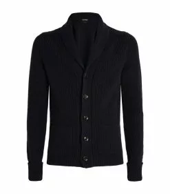 TOM FORD Cashmere Shawl Cardigan 402 DK BLU SLD Cardigans