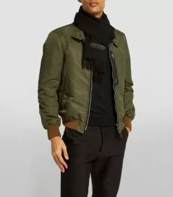 TOM FORD Cashmere-Wool Scarf 306 DK GRN CK Scarves 9 TOM FORD Cashmere-Wool Scarf 306 DK GRN CK Scarves -TOM FORD Shop tom ford cashmere wool scarf 17532616 37302229 1000