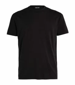 TOM FORD Classic T-Shirt 001 BLK SLD Printed T-Shirts