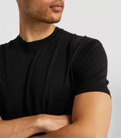 TOM FORD Classic T-Shirt 001 BLK SLD Printed T-Shirts -TOM FORD Shop tom ford classic t shirt 16904285 33534552 1000