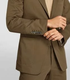 TOM FORD Cotton-Cashmere O'Connor Tailored Jacket 302 DK GRN SLD Blazers -TOM FORD Shop tom ford cotton cashmere oconnor tailored jacket 17531548 37533229 1000