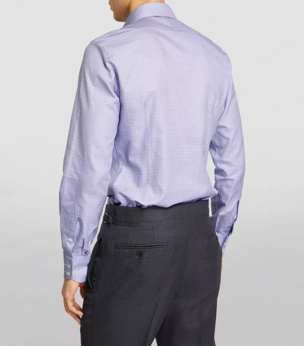 TOM FORD Cotton Check Slim-Fit Shirt 426 MD BLU CK Formal Shirts 4 TOM FORD Cotton Check Slim-Fit Shirt 426 MD BLU CK Formal Shirts - Image 4