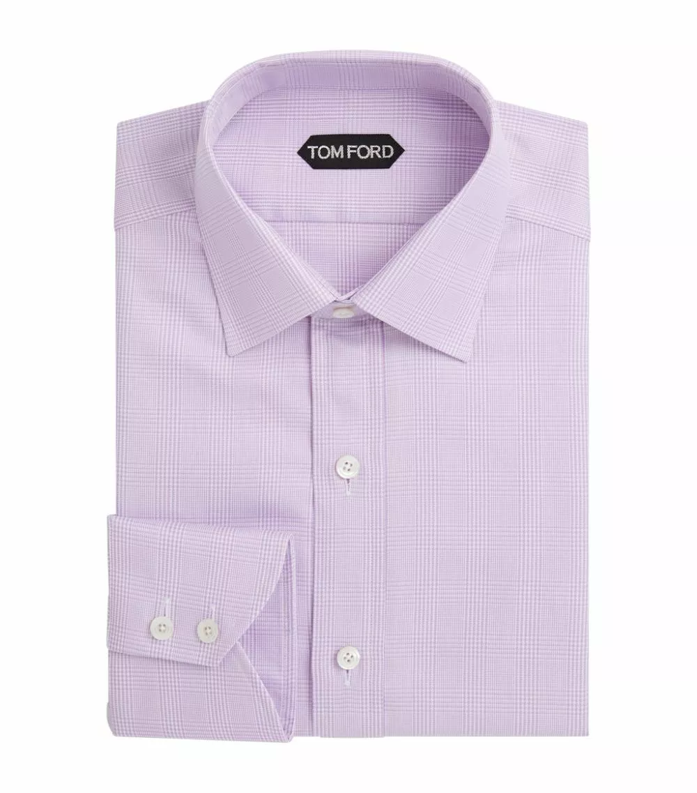 TOM FORD Cotton Shirt 676 BR PNK CK Formal Shirts 1 TOM FORD Cotton Shirt 676 BR PNK CK Formal Shirts