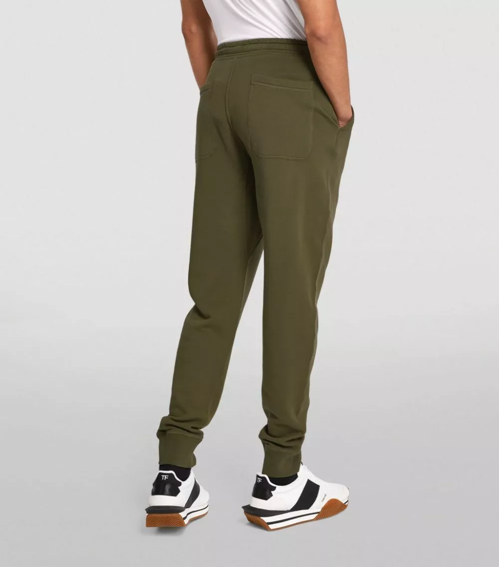TOM FORD Cotton Sweatpants 302 DK GRN SLD 4 TOM FORD Cotton Sweatpants 302 DK GRN SLD - Image 4