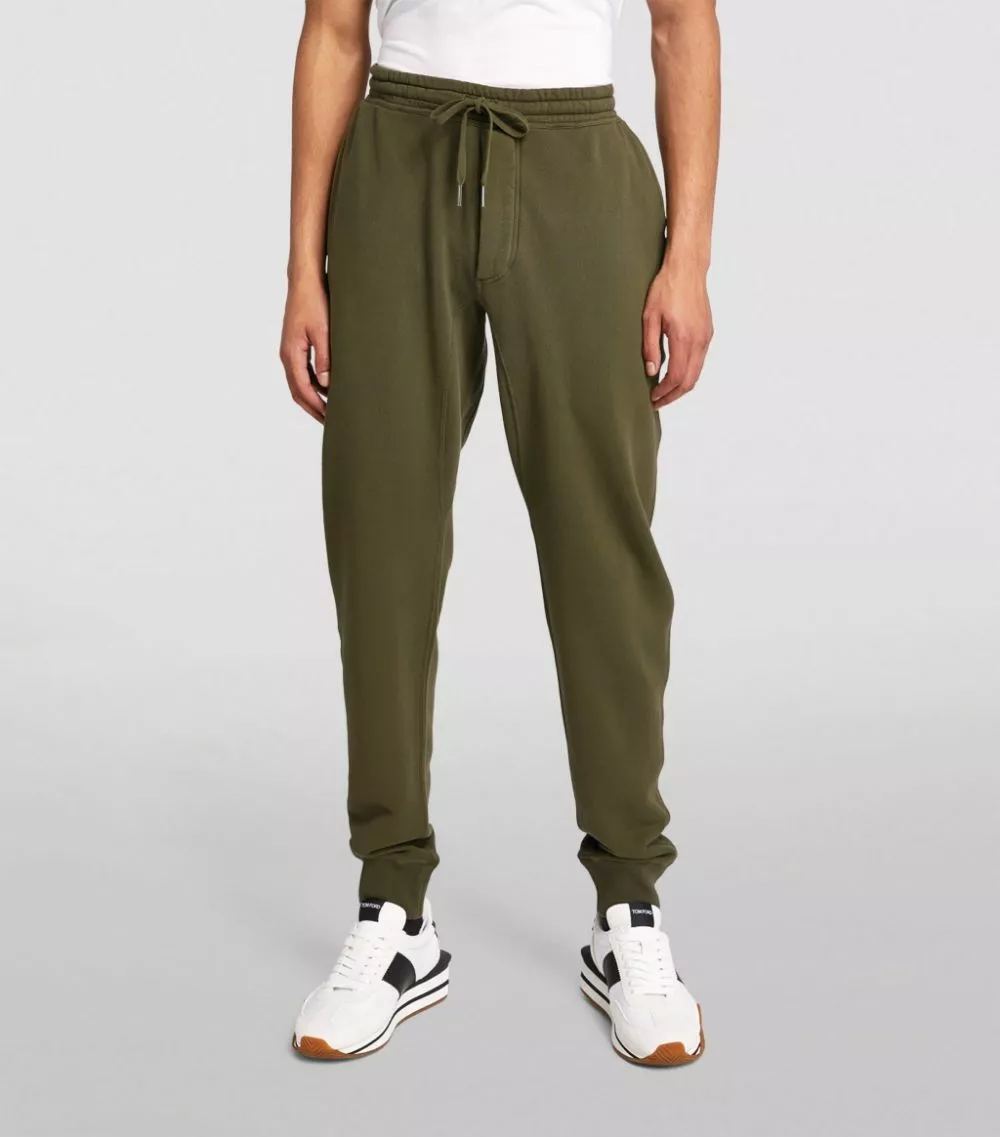 TOM FORD Cotton Sweatpants 302 DK GRN SLD 3 TOM FORD Cotton Sweatpants 302 DK GRN SLD - Image 3