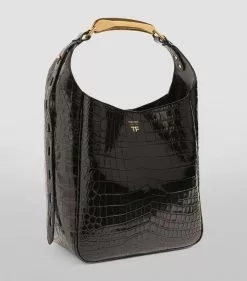 TOM FORD Croc-Embossed Shoulder Bag u9000 Shoulder Bags 8 TOM FORD Croc-Embossed Shoulder Bag u9000 Shoulder Bags -TOM FORD Shop tom ford croc embossed shoulder bag 17288009 35320095 1000