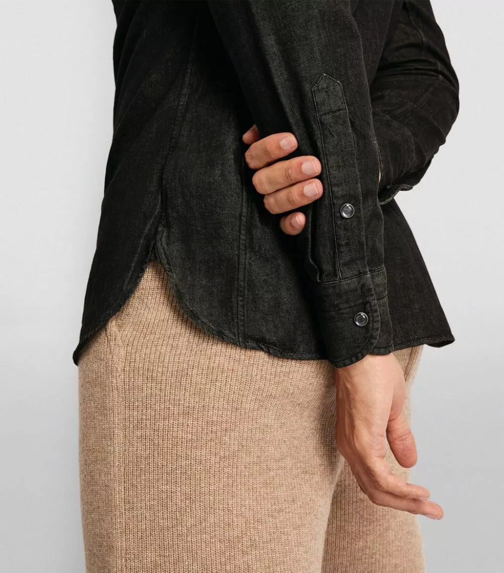 TOM FORD Denim Leisure Shirt 022 DK GRY SLD Casual Shirts 6 TOM FORD Denim Leisure Shirt 022 DK GRY SLD Casual Shirts - Image 6