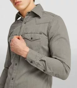 TOM FORD Denim Shirt 023 LT GRY SLD Casual Shirts 11 TOM FORD Denim Shirt 023 LT GRY SLD Casual Shirts -TOM FORD Shop tom ford denim shirt 17530941 37057024 1000