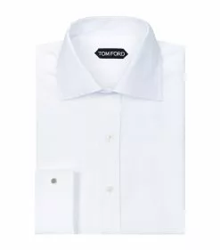 TOM FORD French Cuff Shirt 100 WHT Formal Shirts