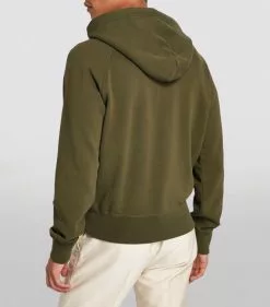 TOM FORD Garment-Dyed Hoodie 312 MD GRN SLD Hoodies -TOM FORD Shop tom ford garment dyed hoodie 16999155 33867395 1000