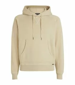 TOM FORD Garment-Dyed Hoodie 272 LT BGE SLD Hoodies