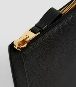 TOM FORD Large Leather Zipped Pouch BLKBLACK Pouches -TOM FORD Shop tom ford large leather zipped pouch 15096948 25649124 1000