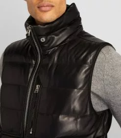 TOM FORD Leather Down-Filled Gilet 001 BLK SLD Gilets 11 TOM FORD Leather Down-Filled Gilet 001 BLK SLD Gilets -TOM FORD Shop tom ford leather down filled gilet 17530969 37543194 1000