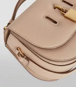 TOM FORD Leather Padlock Saddle Bag U8006 Crossbody Bags -TOM FORD Shop tom ford leather padlock saddle bag 17497423 36157244 1000