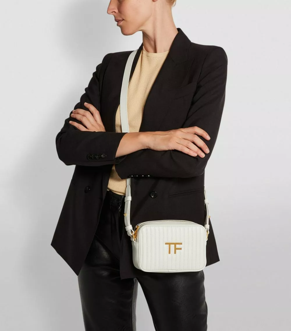 TOM FORD Leather Quilted TF Camera Bag U1003 Camera Bags 2 TOM FORD Leather Quilted TF Camera Bag U1003 Camera Bags - Image 2