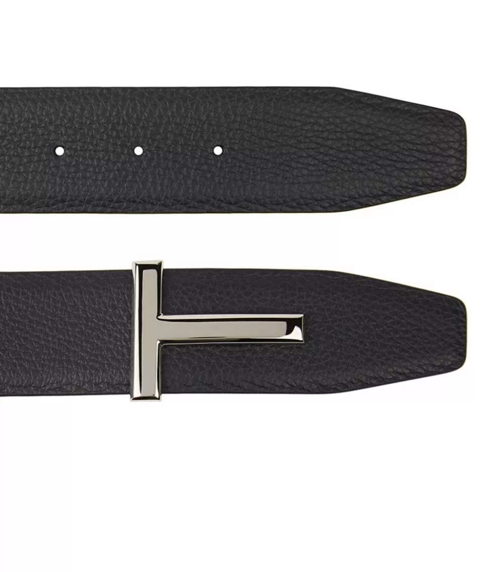 TOM FORD Leather Reversible Belt C5901 NVYBLK Belts 2 TOM FORD Leather Reversible Belt C5901 NVYBLK Belts - Image 2