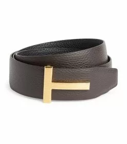 TOM FORD Leather Reversible Belt C7906BLKBRWN Belts