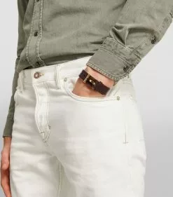 TOM FORD Leather T Bracelet DBG BRWN Jewellery -TOM FORD Shop tom ford leather t bracelet 16824241 37068805 1000