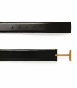 TOM FORD Leather T Clasp Belt BLK BLK Belts 6 TOM FORD Leather T Clasp Belt BLK BLK Belts -TOM FORD Shop tom ford leather t clasp belt 14999738 27084421 1000