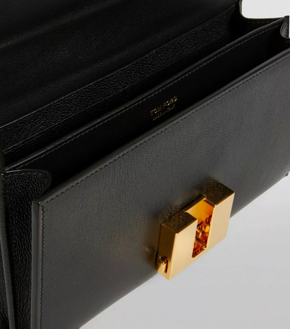 TOM FORD Leather T-Clasp Chain Shoulder Bag u9000 Shoulder Bags 4 TOM FORD Leather T-Clasp Chain Shoulder Bag u9000 Shoulder Bags - Image 4