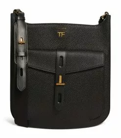 TOM FORD Leather T-Twist Hobo Shoulder Bag u9000 Shoulder Bags