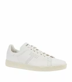 TOM FORD Leather Warwick Sneakers BRR WHITE Low-Top Sneakers