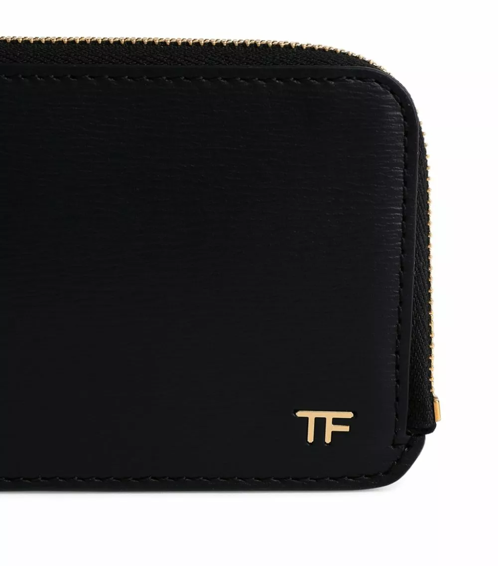 TOM FORD Leather Zip Wallet U9000BLACK Wallets 5 TOM FORD Leather Zip Wallet U9000BLACK Wallets - Image 5
