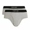 TOM FORD Logo Briefs (Pack of 2) 020LT GREY