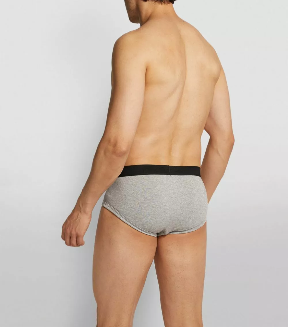 TOM FORD Logo Briefs (Pack of 2) 020LT GREY 3 TOM FORD Logo Briefs (Pack of 2) 020LT GREY - Image 3