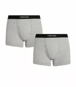 TOM FORD Logo Trunks (Pack of 2) 020LT GREY Boxers