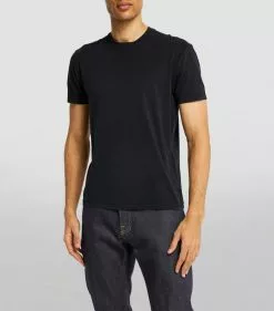TOM FORD Lyocell-Cotton T-Shirt 001 BLK SLD Plain T-Shirts 8 TOM FORD Lyocell-Cotton T-Shirt 001 BLK SLD Plain T-Shirts -TOM FORD Shop tom ford lyocell cotton t shirt 17532638 37180228 1000