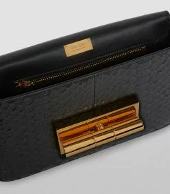 TOM FORD Medium Python Natalia Shoulder Bag BLK Top Handle Bags -TOM FORD Shop tom ford medium python natalia shoulder bag 16454838 31894025 1000