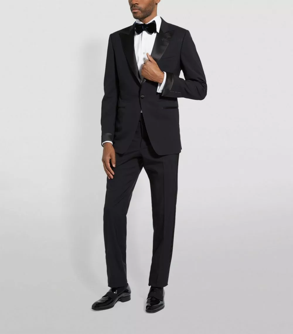 TOM FORD O'Connor Satin-Trim Two-Piece Tuxedo 412 NVY Tuxedos 2 TOM FORD O'Connor Satin-Trim Two-Piece Tuxedo 412 NVY Tuxedos - Image 2