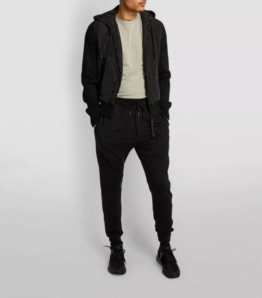 TOM FORD Panelled Hooded Bomber Jacket K09 BLK SLD Bomber Jackets 2 TOM FORD Panelled Hooded Bomber Jacket K09 BLK SLD Bomber Jackets - Image 2