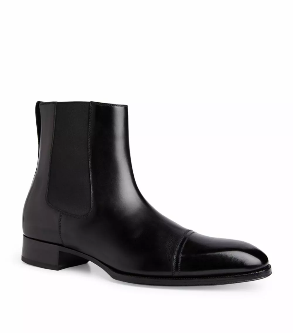 TOM FORD Patent Leather Chelsea Boots NER 1 TOM FORD Patent Leather Chelsea Boots NER