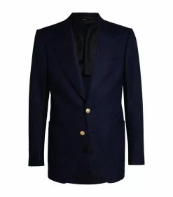 TOM FORD Shelton Single-Breasted Blazer NAVY Blazers