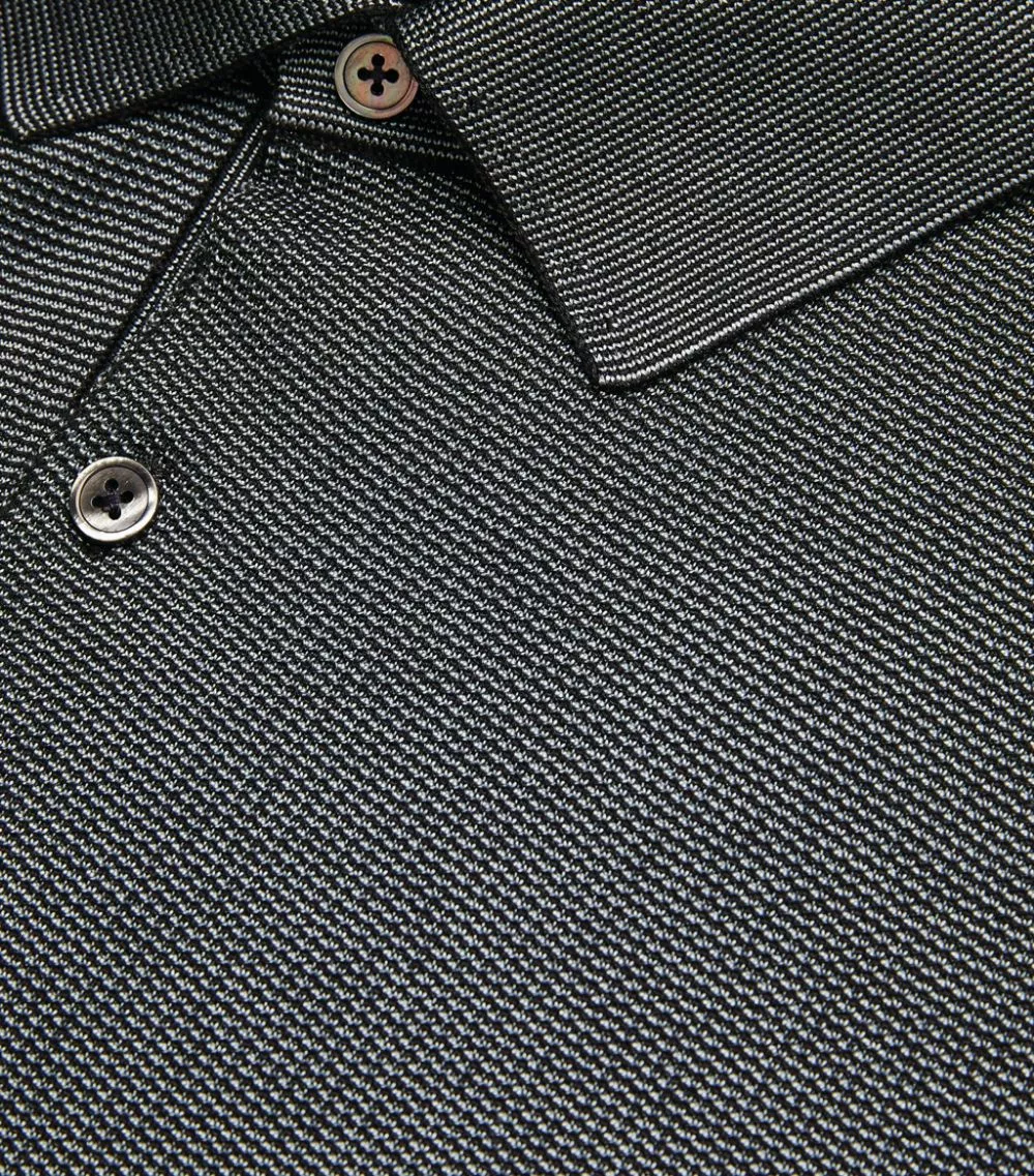 TOM FORD Silk-Cashmere Polo Shirt 402 DK BLU SLD Polo Shirts 5 TOM FORD Silk-Cashmere Polo Shirt 402 DK BLU SLD Polo Shirts - Image 5