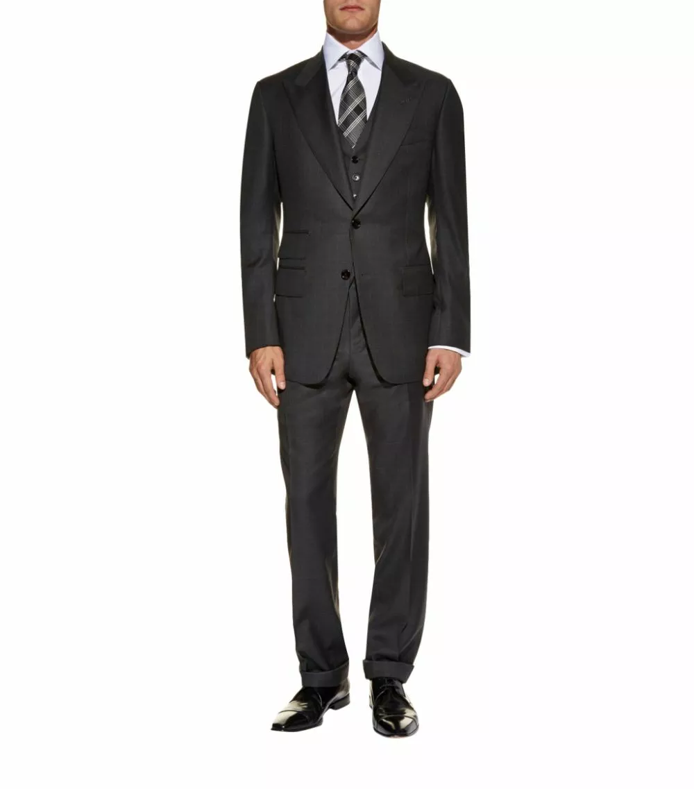 TOM FORD Slim-Fit French Cuff Shirt 100 WHT SLD Formal Shirts 4 TOM FORD Slim-Fit French Cuff Shirt 100 WHT SLD Formal Shirts - Image 4