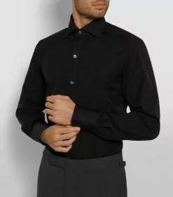 TOM FORD Slim-Fit Shirt 001 BLK Formal Shirts 15 TOM FORD Slim-Fit Shirt 001 BLK Formal Shirts -TOM FORD Shop tom ford slim fit shirt 14817967 28245987 1000