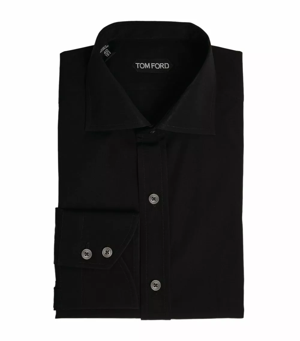 TOM FORD Slim-Fit Shirt 001 BLK Formal Shirts 1 TOM FORD Slim-Fit Shirt 001 BLK Formal Shirts