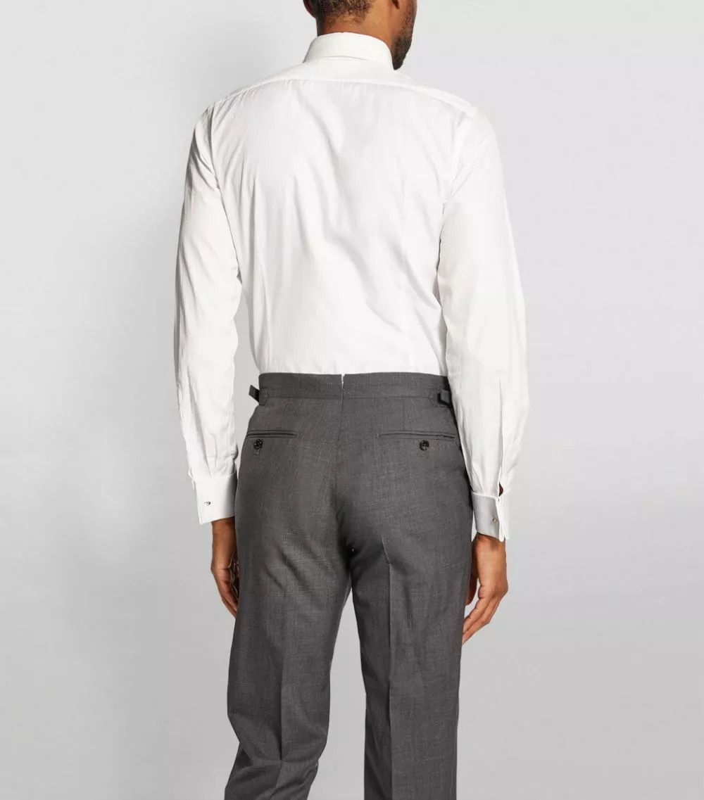 TOM FORD Slim Formal Shirt 100 WHT Formal Shirts 4 TOM FORD Slim Formal Shirt 100 WHT Formal Shirts - Image 4