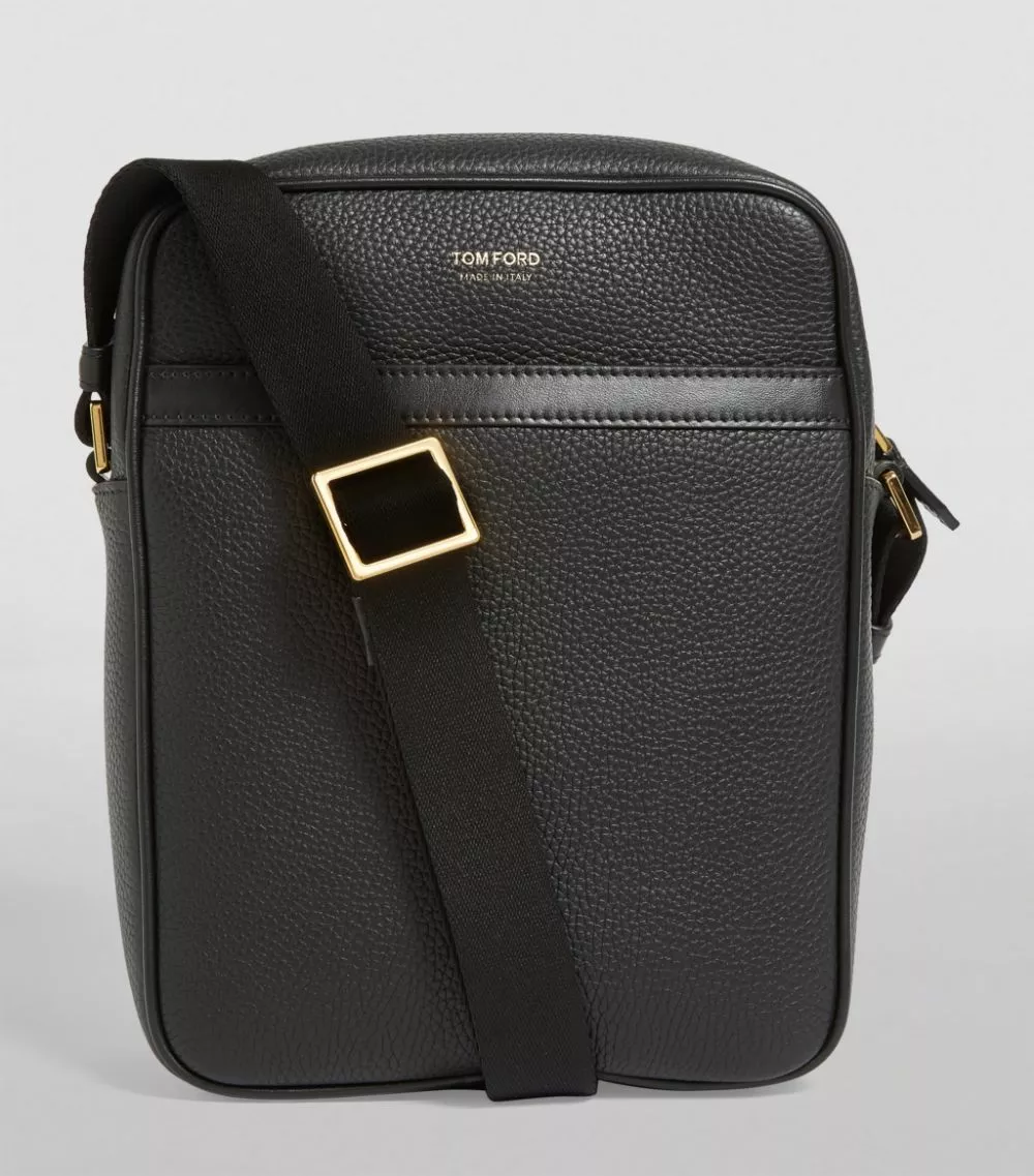 TOM FORD Small Leather Messenger Bag BLK BLK Messenger Bags 1 TOM FORD Small Leather Messenger Bag BLK BLK Messenger Bags